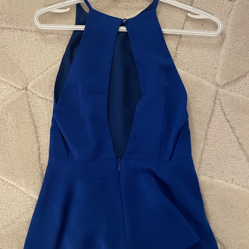 Lovers & friends peplum royal blue top size xs